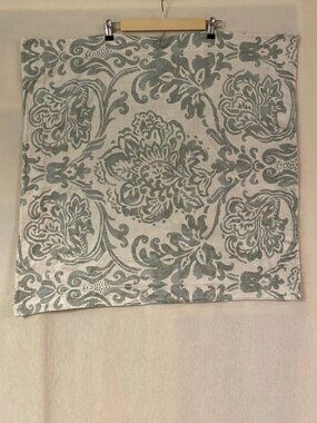 Restoration Hardware blue green Italian Fiore flora 100% cotton Euro sham